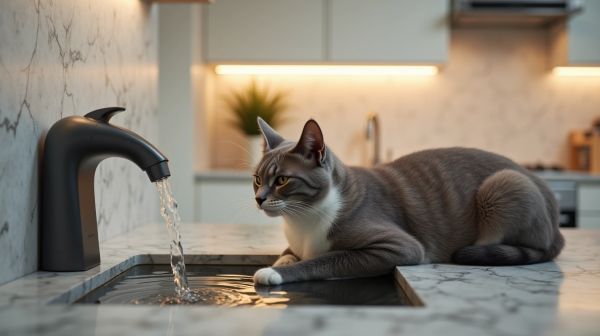 Hydratation du chat : le rôle méconnu de la fontaine à eau